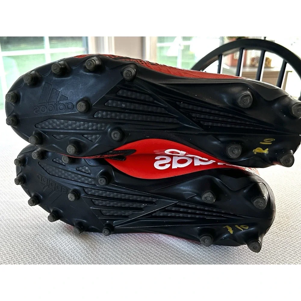 Men's Adidas Freak X Carbon Mid DS Sz 10 Black Orange EUC - Picture 5 of 7